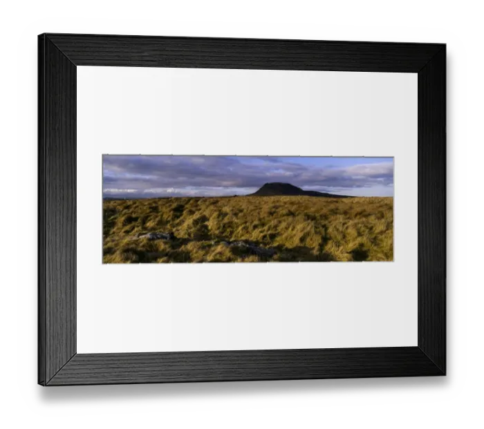 Framed Print : ENGLAND Yorkshire Yorkshire Dales National Park Limestone outcrops in moor land dominated by the peak