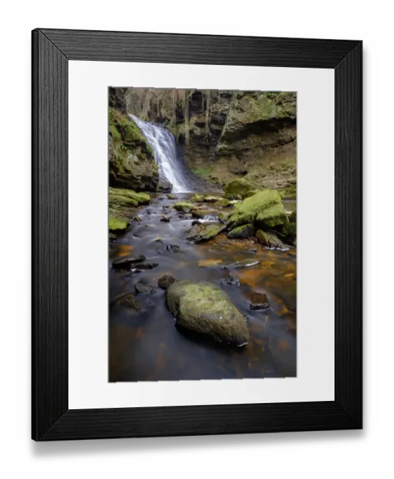 Framed Print : England, Northumberland, Hareshaw Linn
