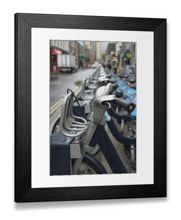 Framed Print : England, Greater London, London Cycle Hire Framed Print : England, Greater London, London Cycle Hire