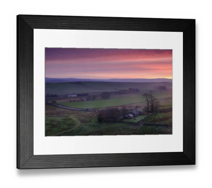 Framed Print : England, Northumberland, Hadrians Wall