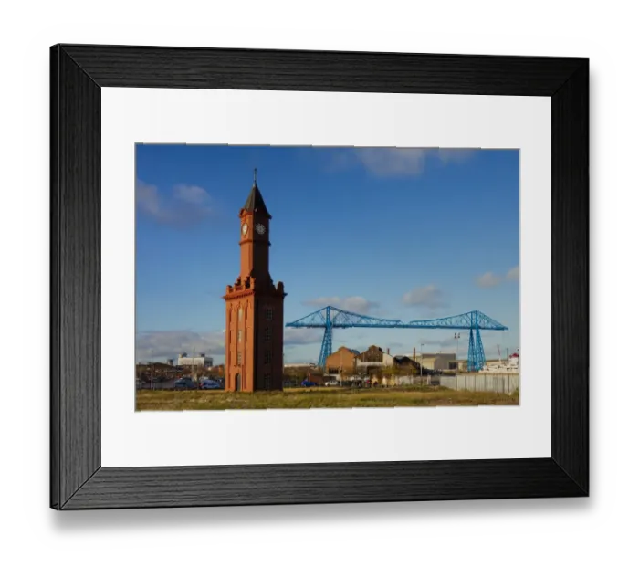 Framed Print : England, Middlesbrough, Middlesbrough Dock Clock Tower Framed Print : England, Middlesbrough, Middlesbrough Dock Clock Tower