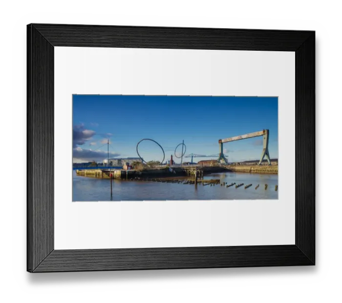 Framed Print : England, Middlesbrough, Middlehaven Quayside Regeneration