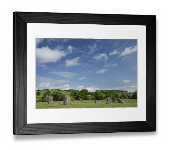 Framed Print : England, Somerset, Stanton Drew North East Stone Circle