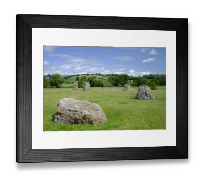 Framed Print : England, Somerset, Stanton Drew North East Stone Circle