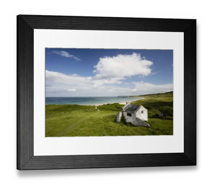Framed Print : Northern Ireland, Country Antrim, White Park Bay Framed Print : Northern Ireland, Country Antrim, White Park Bay