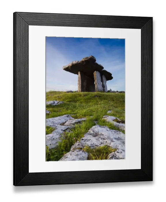 Framed Print : Republic of Ireland, County Clare, Poulnabrone Dolmen Framed Print : Republic of Ireland, County Clare, Poulnabrone Dolmen