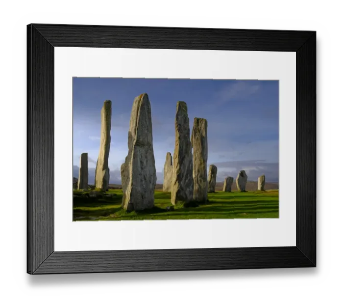 Framed Print : Scotland, The Isle of Lewis, Callanish Stone Circle
