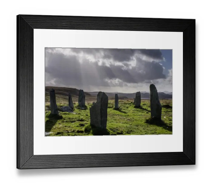 Framed Print : Scotland, The Isle of Lewis, Callanish Stone Circle No3