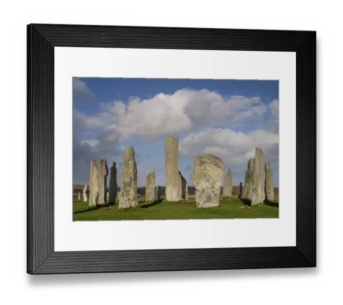 Framed Print : Scotland, The Isle of Lewis, Callanish Stone Circle