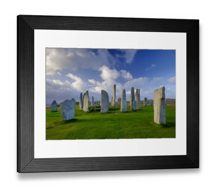 Framed Print : Scotland, The Isle of Lewis, Callanish Stone Circle