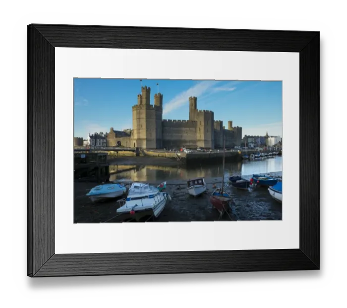 Framed Print : Wales, Gwynedd, Caernarfon Castle
