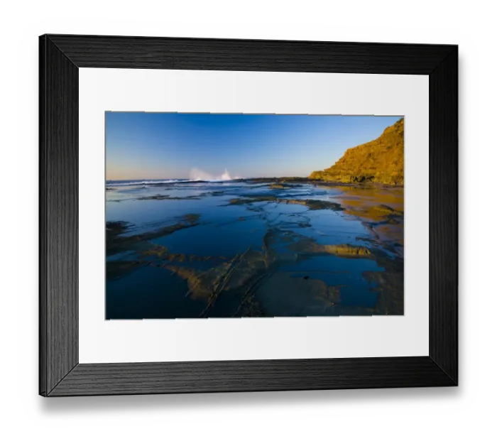 Framed Print : Australia, New South Wales, Royal National Park. Early morning light gently illuminates the picturesque coastline found at North Era, on the Royal National Park Framed Print : Australia, New South Wales, Royal National Park. Early morning light gently illuminates the picturesque coastline found at North Era, on the Royal National Park