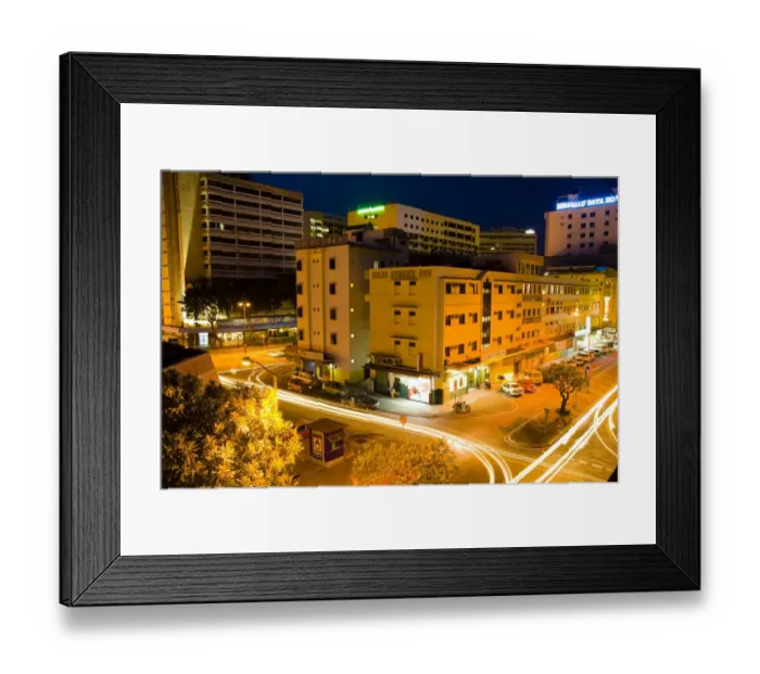 Framed Print : Sabah Malaysia, Borneo, Kota Kinabalu. Evening traffic in the streets of Kota Kinabalu Framed Print : Sabah Malaysia, Borneo, Kota Kinabalu. Evening traffic in the streets of Kota Kinabalu