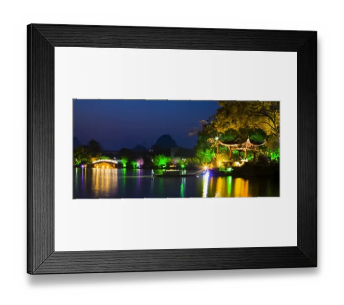 Framed Print : China, Guangxi Zhuang Autonomous Region, Guilin City. Pagoda and lake in downtown Guilin City Framed Print : China, Guangxi Zhuang Autonomous Region, Guilin City. Pagoda and lake in downtown Guilin City