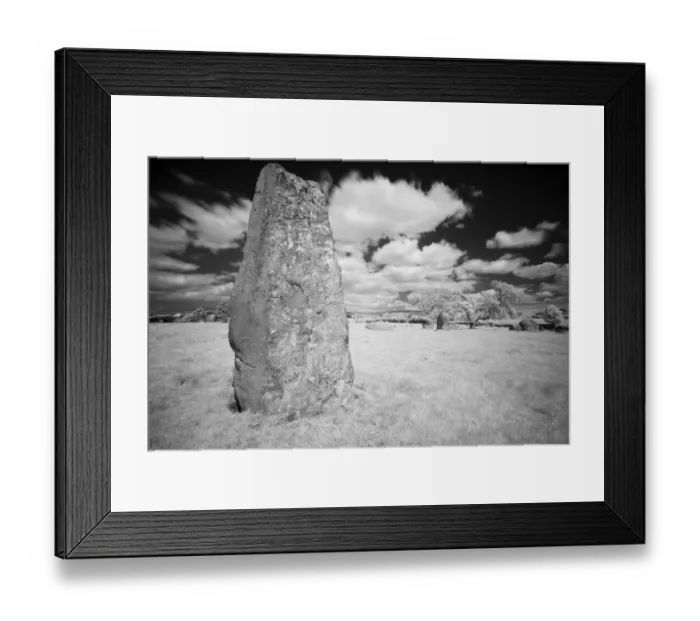 Framed Print : England, Cumbria, Little Salkeld. Long Meg and her daughters, one of the finest stone circles to be found in the north