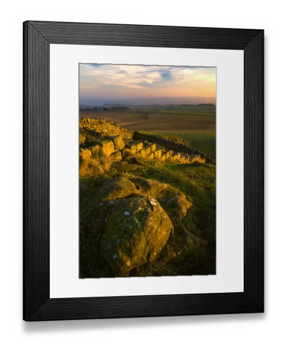 Framed Print : England, Northumberland Hadrians Wall. The world heritage site of Hadrians Wall near the town of Once Framed Print : England, Northumberland Hadrians Wall. The world heritage site of Hadrians Wall near the town of Once