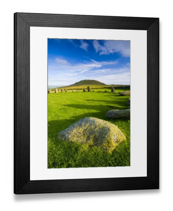 Framed Print : England, Cumbria, Swinside Stone Circle. The name of the Sunkenkirk stone circle