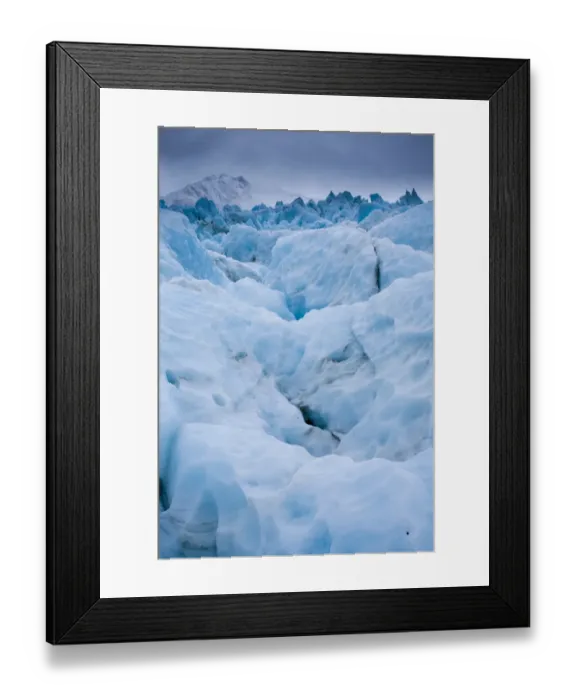 Framed Print : NEW ZEALAND, Westland, Westland National Park. The Fox Glacier, a popular tourist hotspot in the Westland