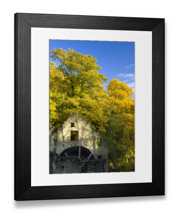 Framed Print : England, Tyne & Wear, Jesmond Dene. Named Heaton Mill in 1848 although originally a water corn mill called Mabels Mill since 1739, this structure is now simply known as Framed Print : England, Tyne & Wear, Jesmond Dene. Named Heaton Mill in 1848 although originally a water corn mill called Mabels Mill since 1739, this structure is now simply known as
