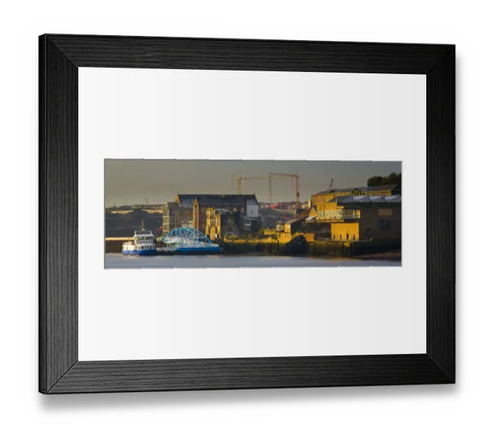 Framed Print : England, Tyne & Wear, North Shields. The Shields Ferry offers a quick alternative for foot passengers trying to reach the other side of Framed Print : England, Tyne & Wear, North Shields. The Shields Ferry offers a quick alternative for foot passengers trying to reach the other side of