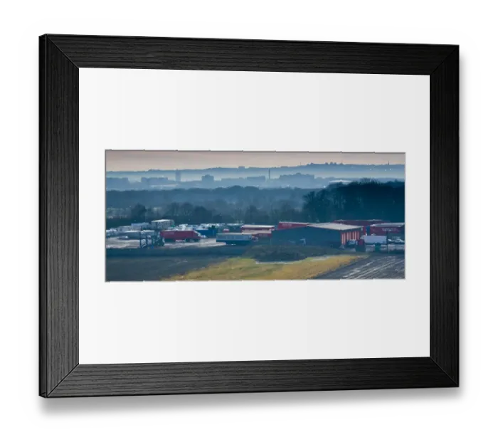 Framed Print : England, Tyne & Wear, North Tyneside. Mist rises from the hills surrounding Newcastle Framed Print : England, Tyne & Wear, North Tyneside. Mist rises from the hills surrounding Newcastle