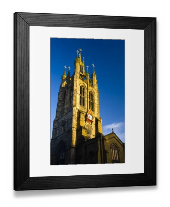 Framed Print : England, Tyne & Wear, Newcastle Upon Tyne. The Cathedral Church of St. Nicholas in Newcastle upon Tyne was originally the fourth largest parish church to be found in England before becoming a cathedral on the 25th
