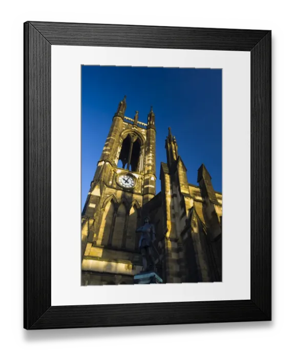 Framed Print : England, Tyne & Wear, Newcastle Upon Tyne. The St. thomas church near the Haymarket of Newcastle Upon Tyne, was built in 1839 upon the site of St. Mary Magdalene, a former 12th century Framed Print : England, Tyne & Wear, Newcastle Upon Tyne. The St. thomas church near the Haymarket of Newcastle Upon Tyne, was built in 1839 upon the site of St. Mary Magdalene, a former 12th century