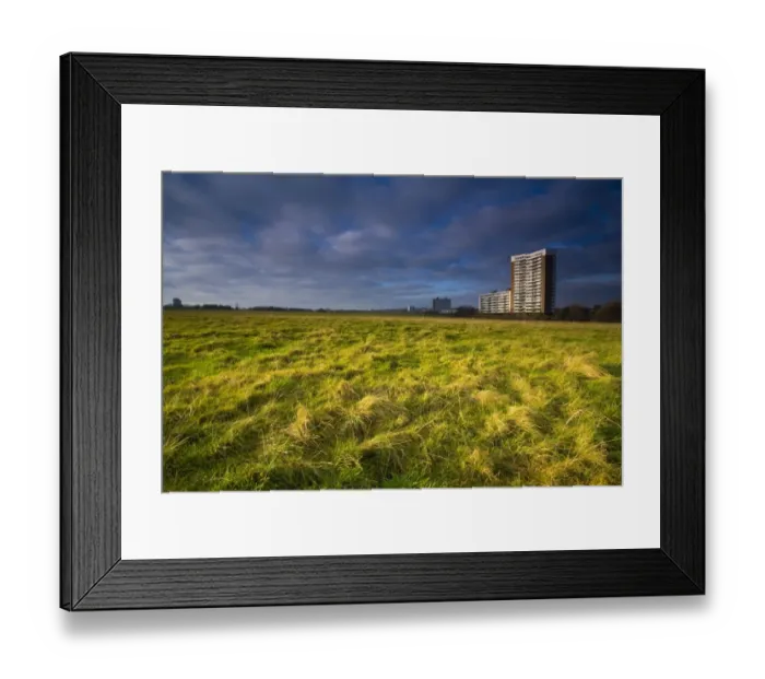 Framed Print : England, Tyne & Wear, Newcastle Upon Tyne. Nuns Moor with high rise flats of Kenton in the distance Framed Print : England, Tyne & Wear, Newcastle Upon Tyne. Nuns Moor with high rise flats of Kenton in the distance