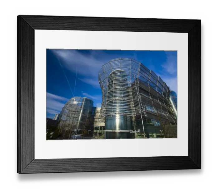 Framed Print : England, Tyne and Wear, Newcastle Upon Tyne. The modern facade of a Northumbria University campus Framed Print : England, Tyne and Wear, Newcastle Upon Tyne. The modern facade of a Northumbria University campus