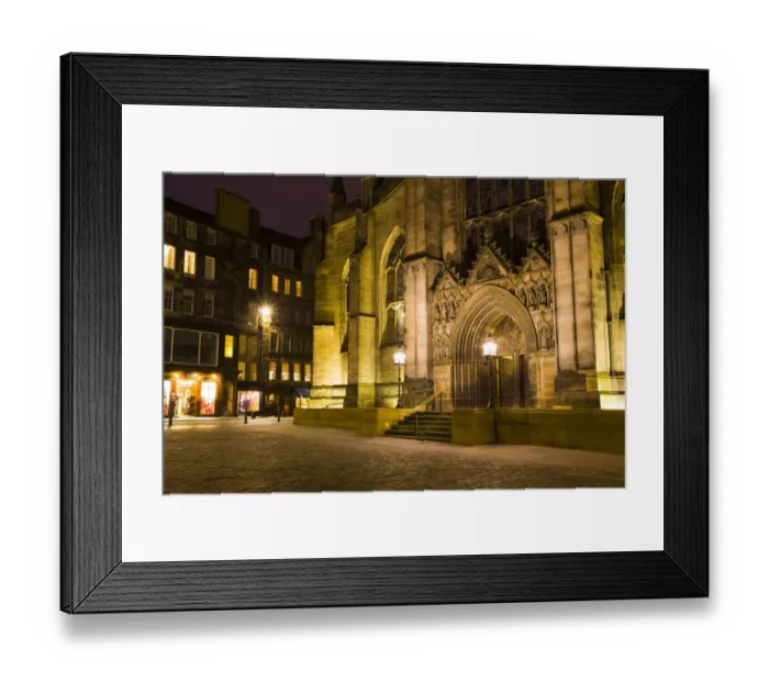 Framed Print : Scotland, Edinburgh, St Giles Cathedral. St Giles Cathedral, also known as the High Kirk of Edinburgh, an iconic feature of