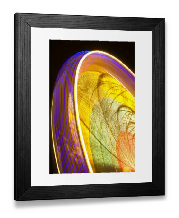 Framed Print : Scotland, Edinburgh, Christmas Fair. A Ferris wheel forming part of the city Christmas fair held near the Scott Monument in East Princes