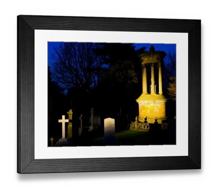 Framed Print : Scotland, Edinburgh, Dean Cemetery. Dean Cemetery stands on the former site of Dean House which was demolished