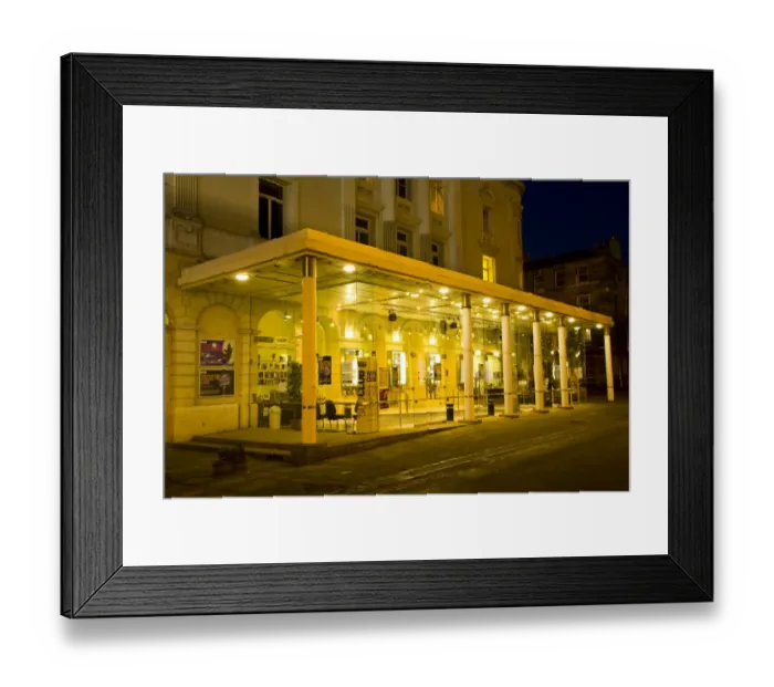 Framed Print : Scotland, Edinburgh, Royal Lyceum Theatre. Originally opened in the September of 1883 for the cost of £17, 000, the glass foyer pictured here was added to the Royal Lyceum Theatre in 1991 Framed Print : Scotland, Edinburgh, Royal Lyceum Theatre. Originally opened in the September of 1883 for the cost of £17, 000, the glass foyer pictured here was added to the Royal Lyceum Theatre in 1991