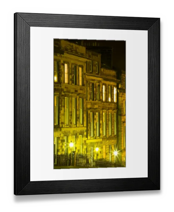 Framed Print : Scotland, Edinburgh, New Town. Typical Georgian architecture of buildings found in the New Town area