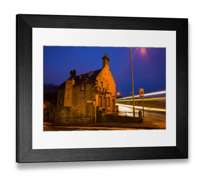 Framed Print : Scotland, Edinburgh, Edinburgh City. Old house on Dean Bridge. The Dean Bridge