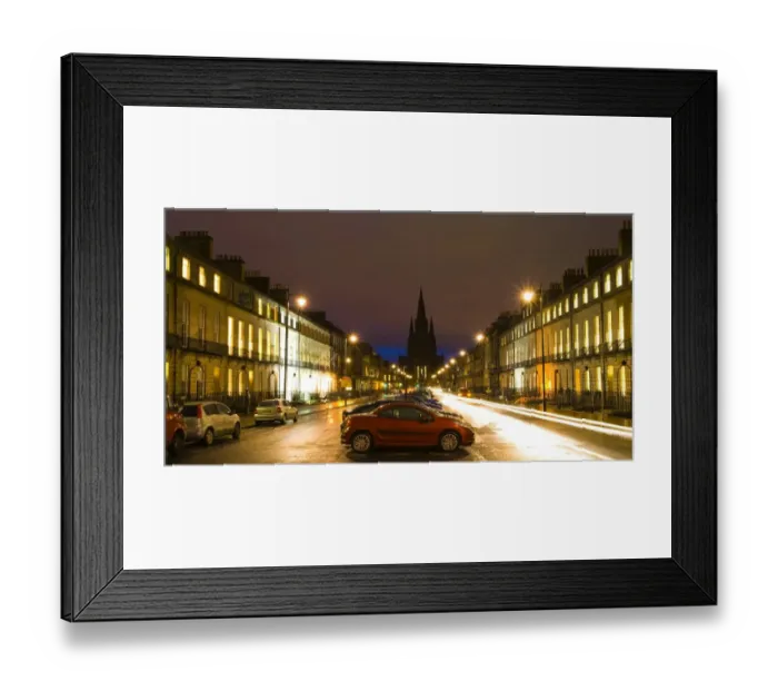 Framed Print : Georgian architecture in Melville Street, with the St. Marys Cathedral in the distance Framed Print : Georgian architecture in Melville Street, with the St. Marys Cathedral in the distance