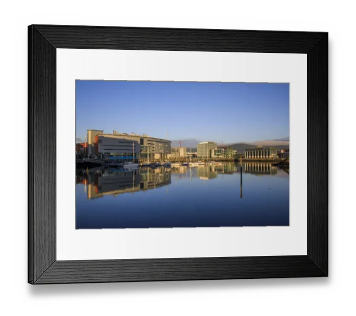 Framed Print : Northern Ireland, Belfast, Belfast Harbour Marina
