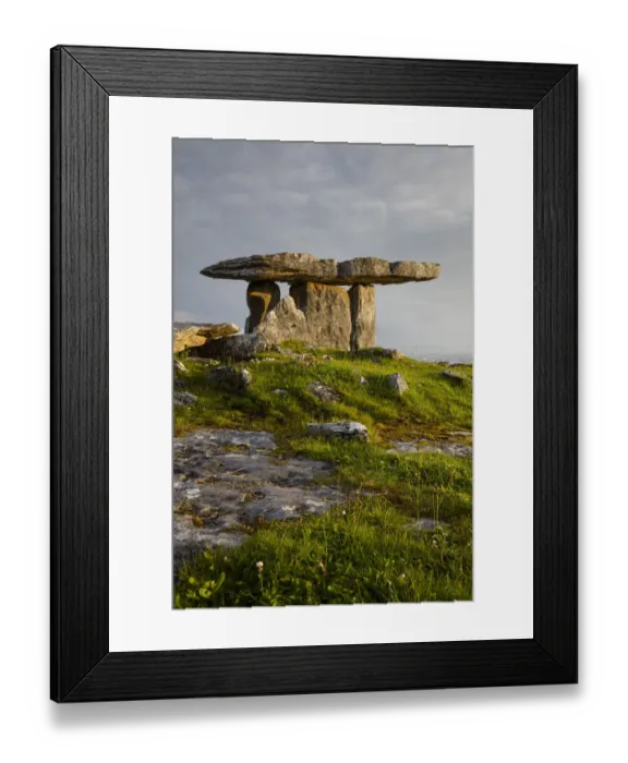 Framed Print : Republic of Ireland, County Clare, Poulnabrone Dolmen