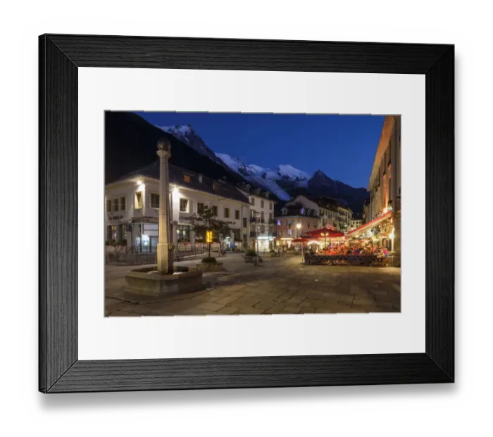 Framed Print : France, French Alps, Chamonix-Mont-Blanc