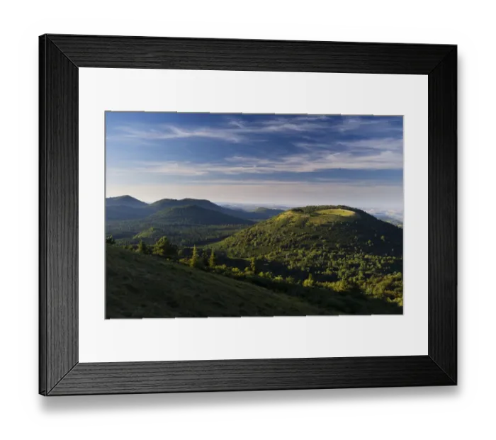 Framed Print : France, Auvergne, Regional Nature Park of the Volcanoes of Auvergne