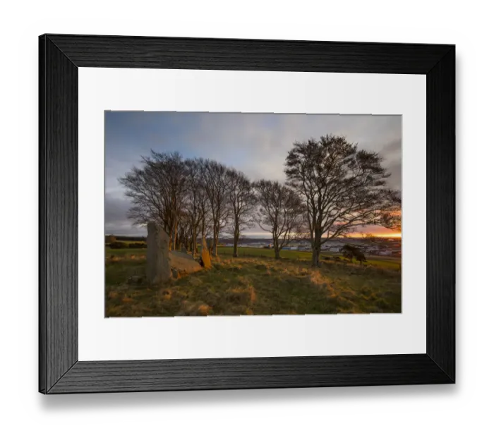 Framed Print : Scotland, Aberdeenshire, Tyrebagger Stone Circle