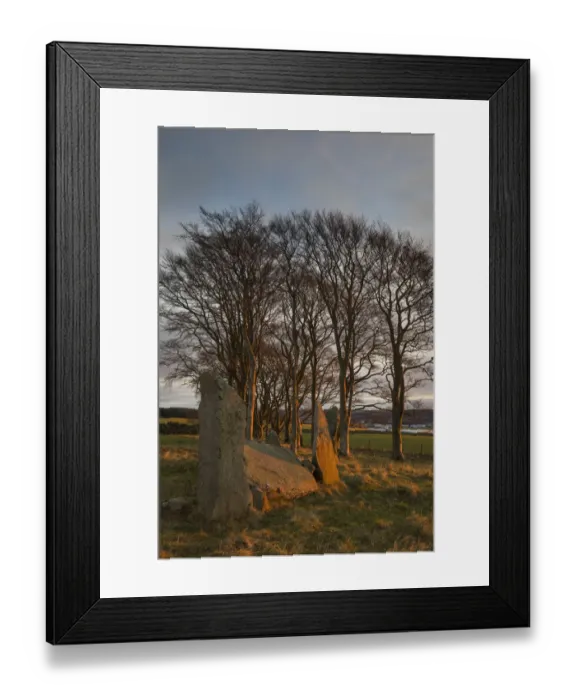 Framed Print : Scotland, Aberdeenshire, Tyrebagger Stone Circle