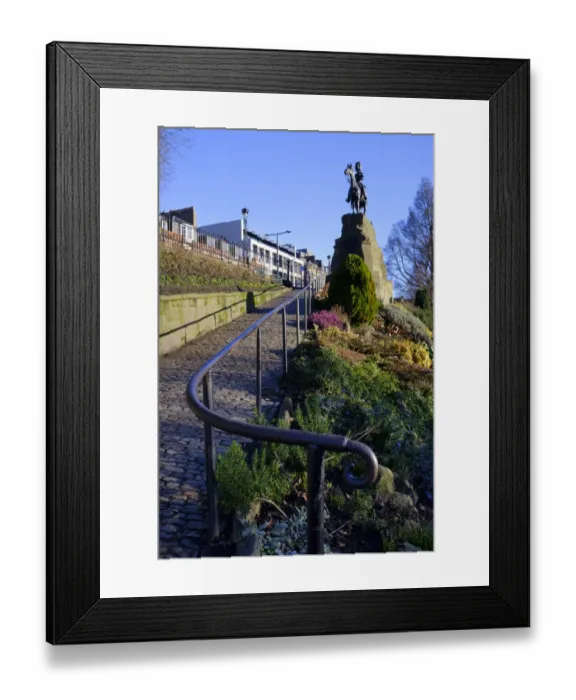 Framed Print : Scotland, Edinburgh, West Princes Street Gardens