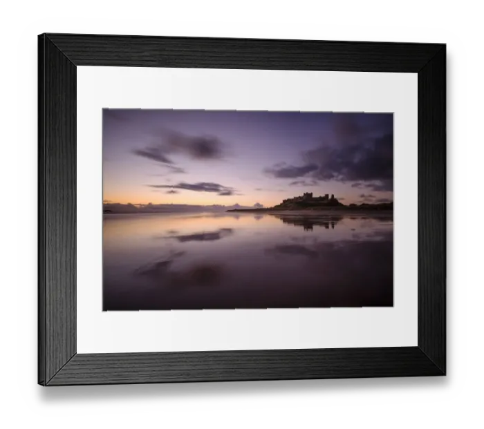 Framed Print : England, Northumberland, Bamburgh