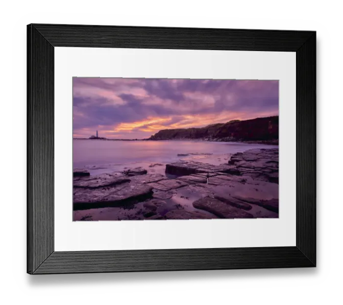 Framed Print : England, Northumberland, Old Hartley Framed Print : England, Northumberland, Old Hartley
