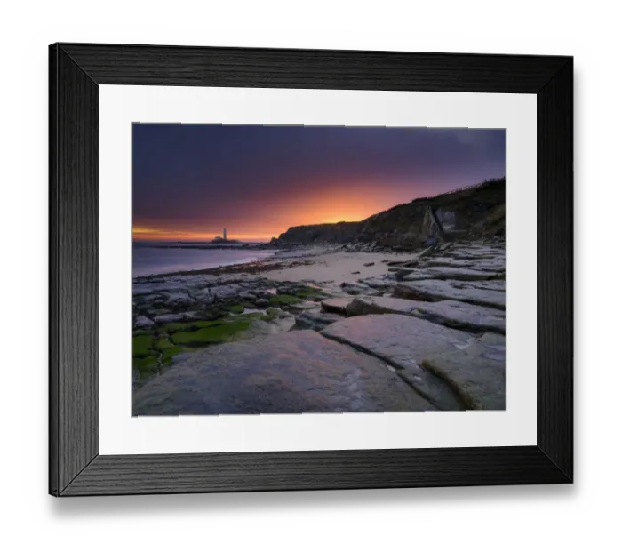 Framed Print : England, Northumberland, Old Hartley Framed Print : England, Northumberland, Old Hartley