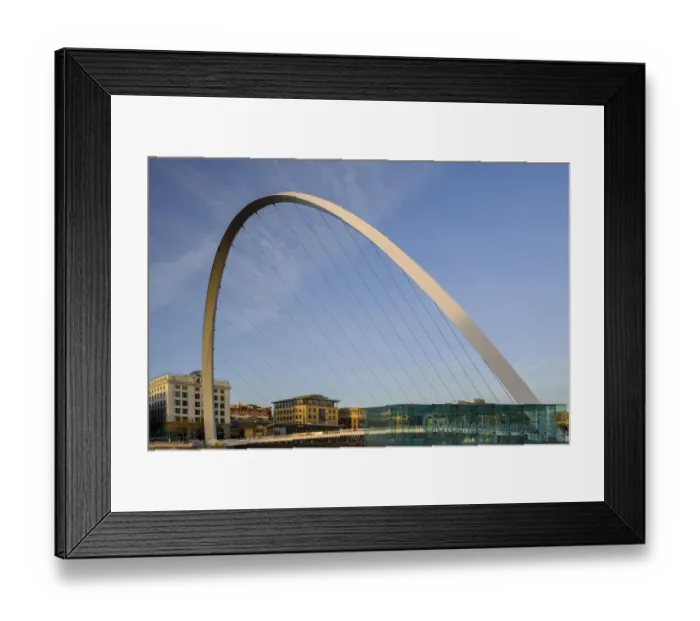Framed Print : England, Tyne and Wear, Gateshead Millennium Bridge