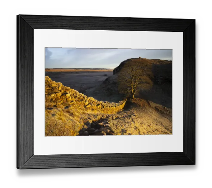 Framed Print : England, Northumberland, Hadrians Wall