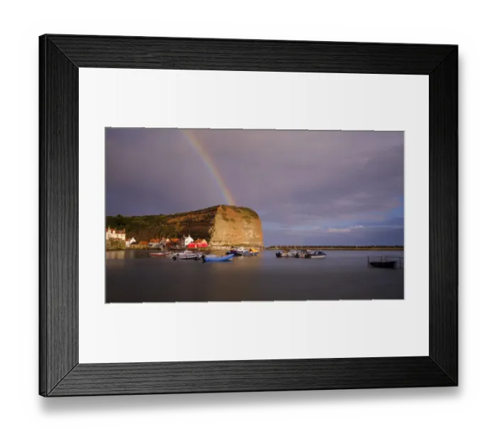 Framed Print : England, North Yorkshire, Staithes