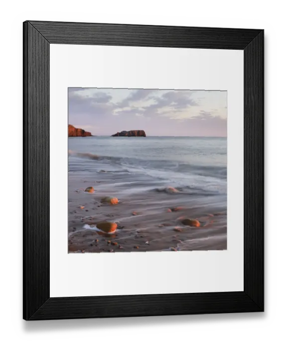 Framed Print : England, North Yorkshire, Saltwick Bay & Nab